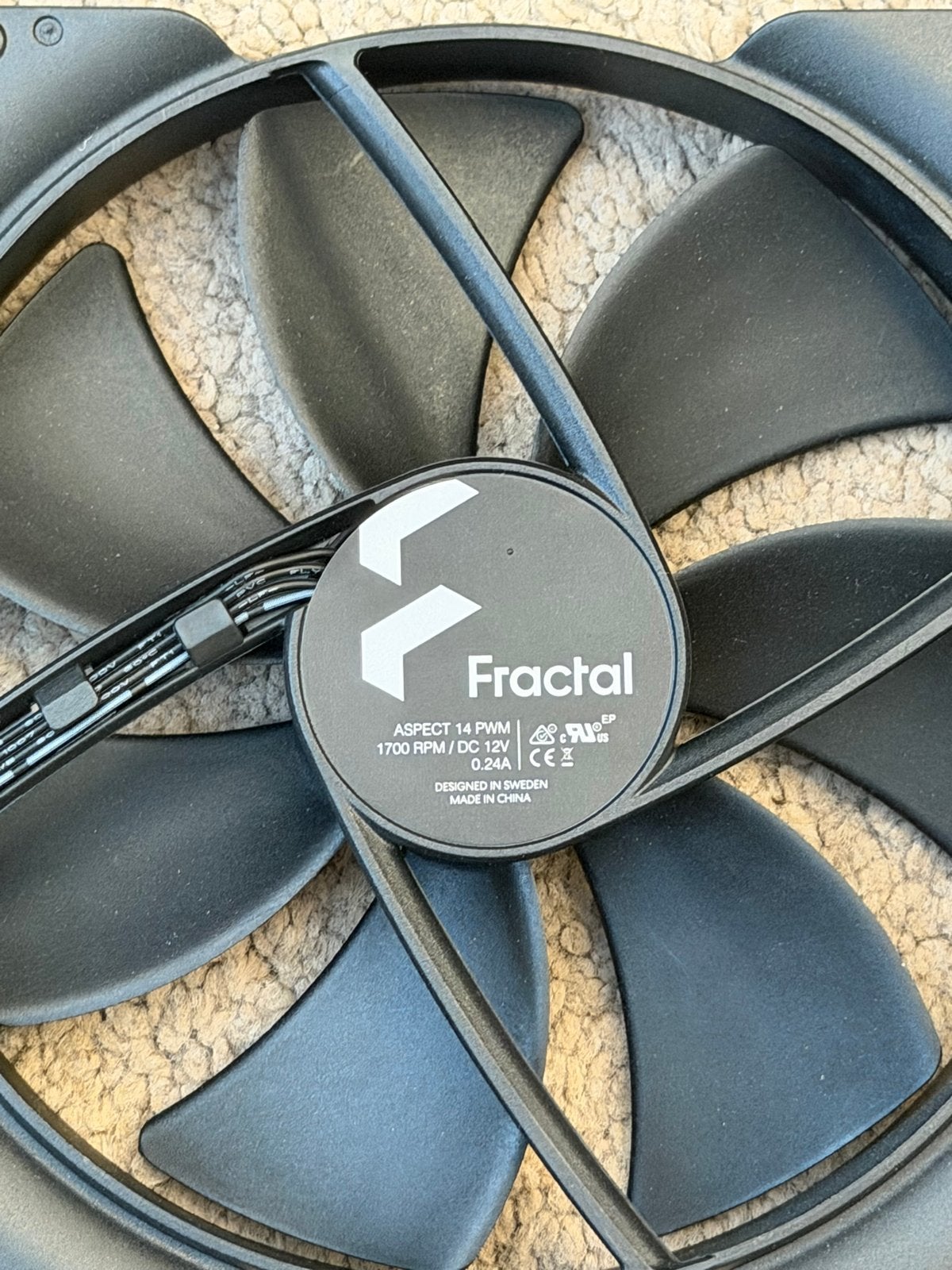 Fractal Aspect 14 PWM PC-ventilator (2 stuks), Ophalen of Verzenden, Gebruikt, Luchtkoeling