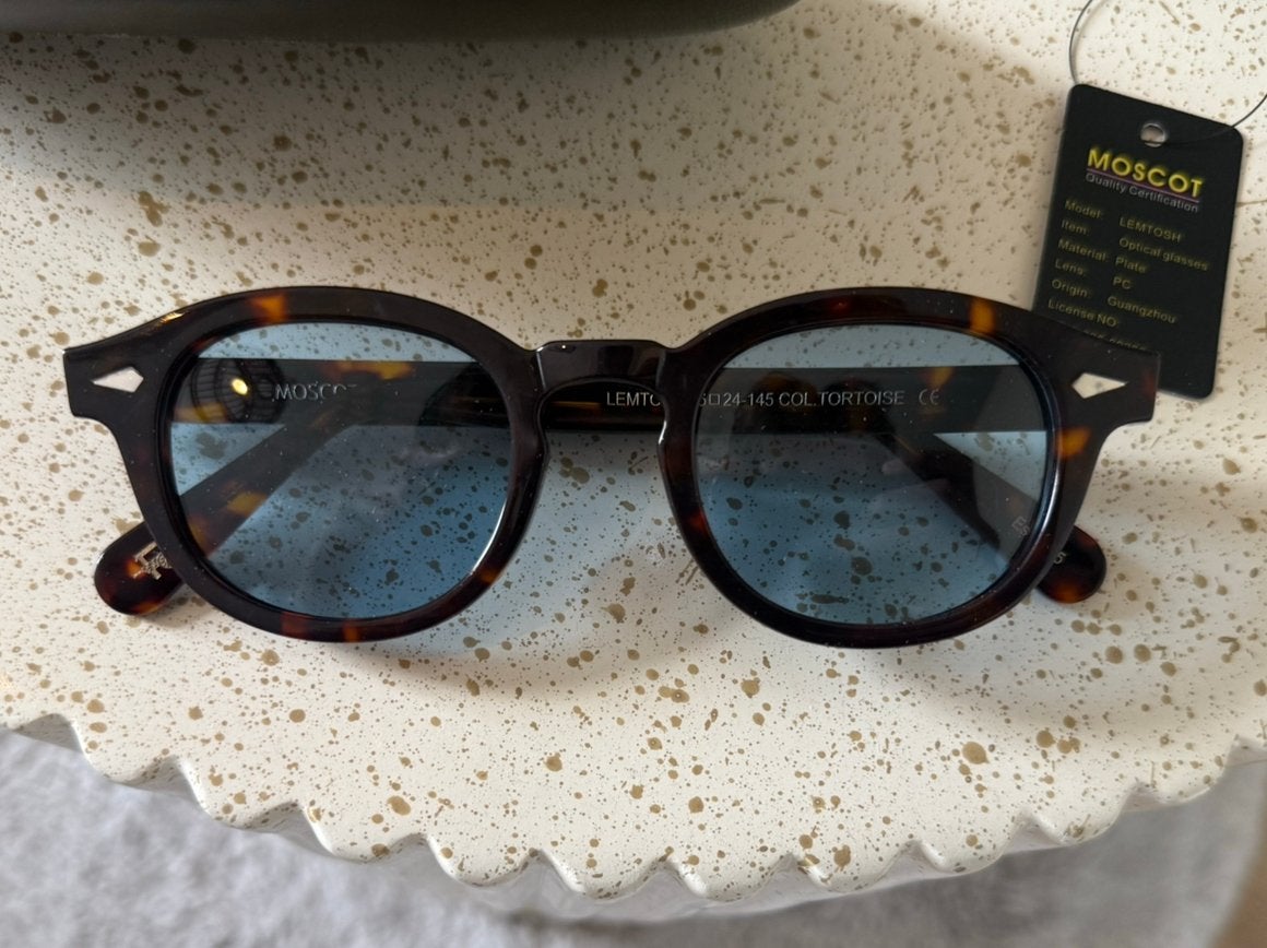 Moscot Lemtosh Sun Matte Tortoise 46 Zonnebril, Overige merken, Zonnebril, Bruin, Nieuw