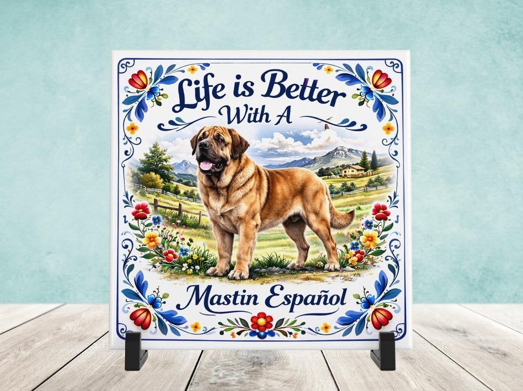 Life is Better with a Mastin Espanol - Tegel, Verzenden, Nieuw