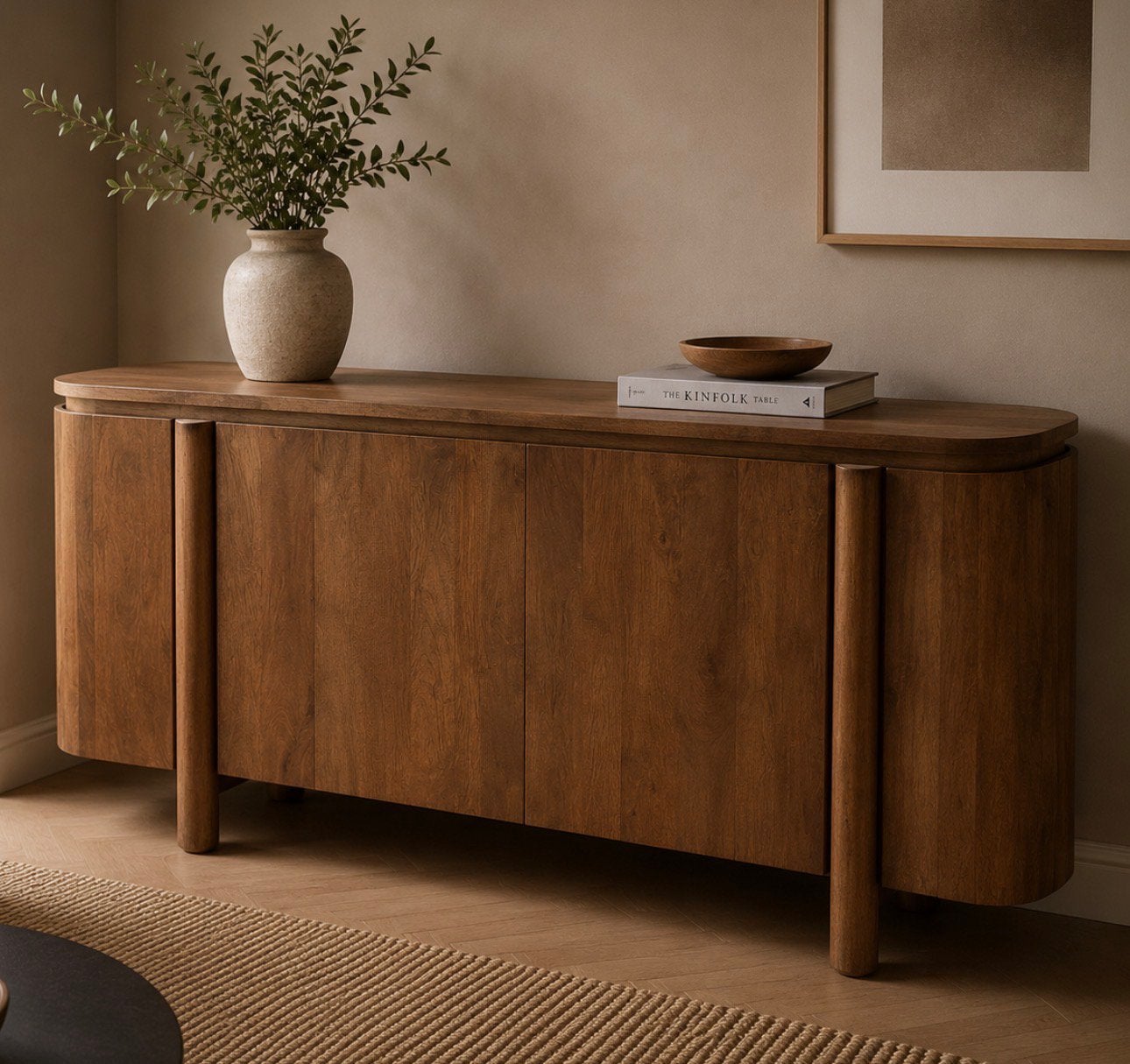 Magazijn leegverkoop | Dressoir Salano 170 cm | massief hout, 3812 RB, 150 tot 200 cm, Nieuw, Ophalen of Verzenden