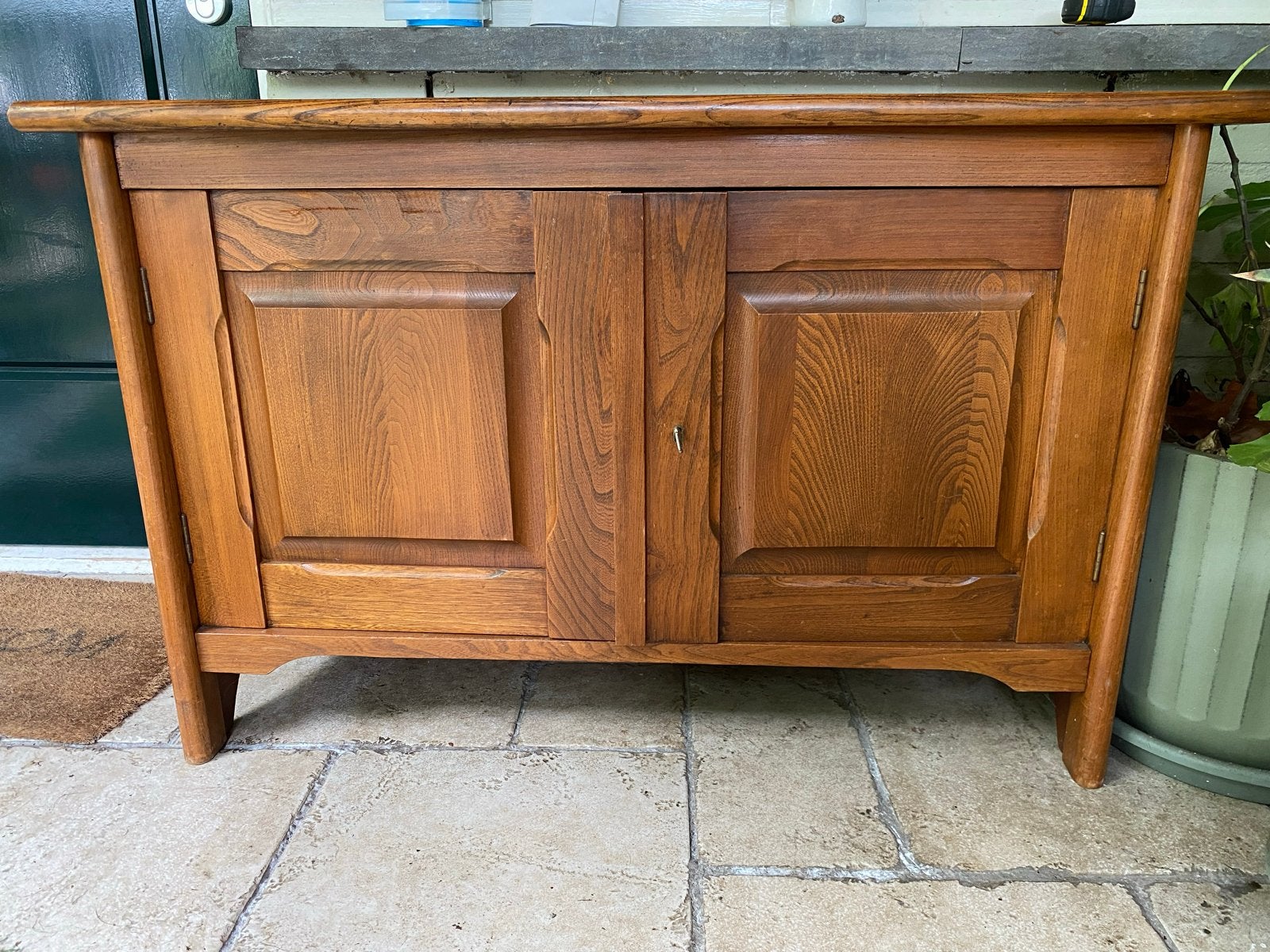 Vintage eikenhouten dressoir/kastje - 109x48x70 cm, Antiek en Kunst, Antiek | Meubels | Kasten, Ophalen