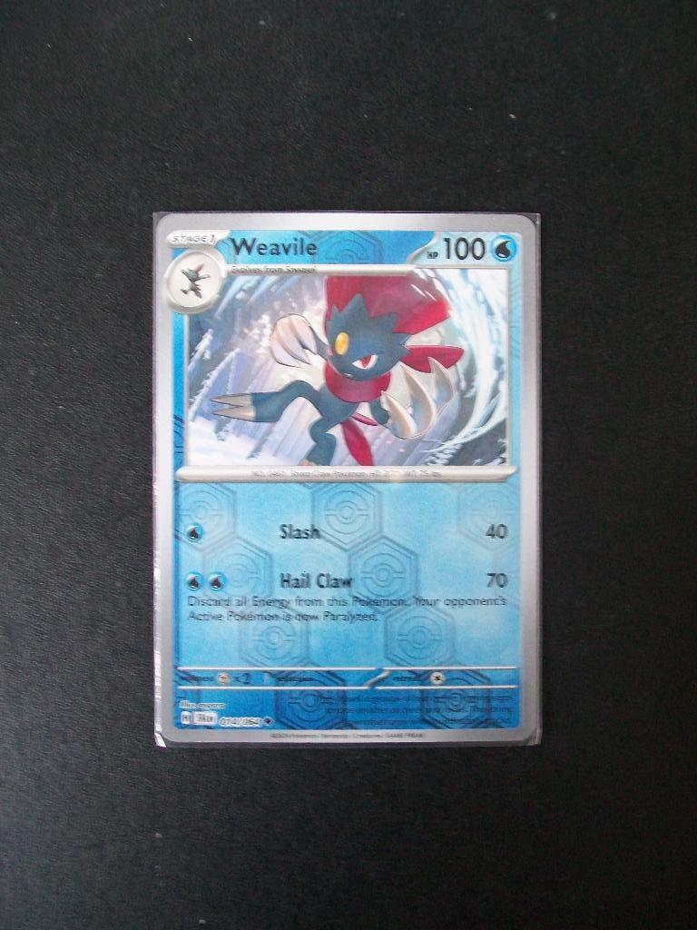 1999: Nieuwe Pokemon Kaart holofoil WEAVILE  HP100 (014/064), Verzenden, Nieuw, Losse kaart, Foil