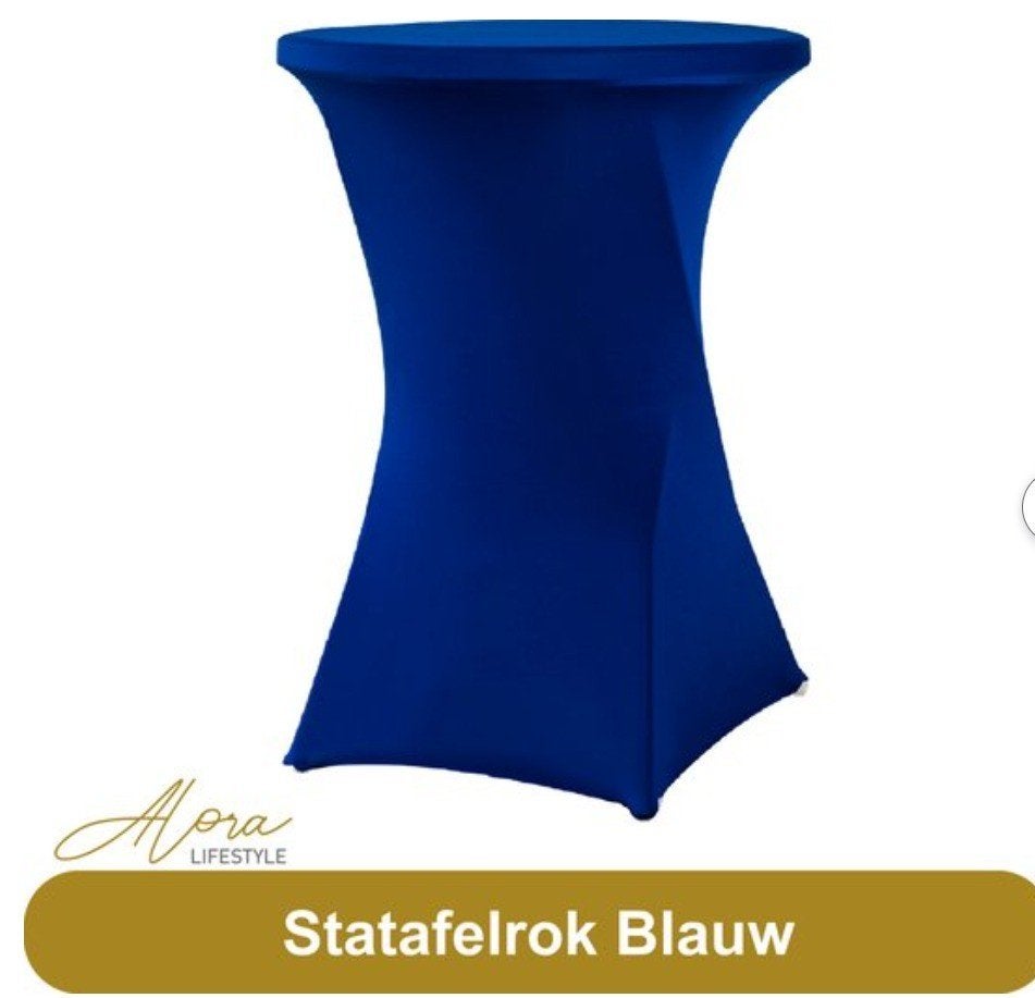 Statafel rok blauw 8x gebruikt. 110 hoog 80 breed, Ophalen of Verzenden, Gebruikt