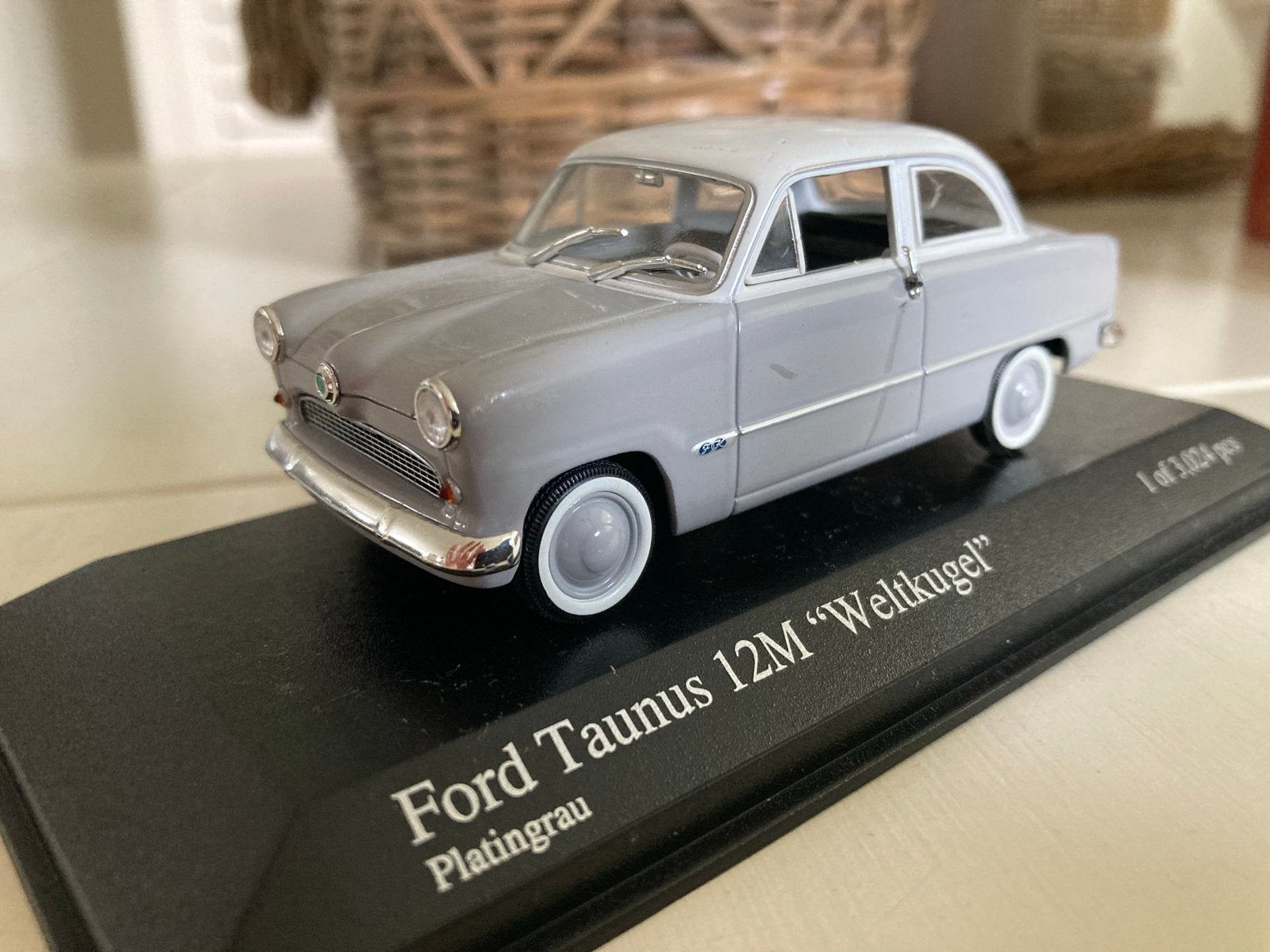 Minichamps Ford Taunus 12M "Weltkugel" 1957 - 1/43, Ophalen of Verzenden, Zo goed als nieuw, Auto, MiniChamps