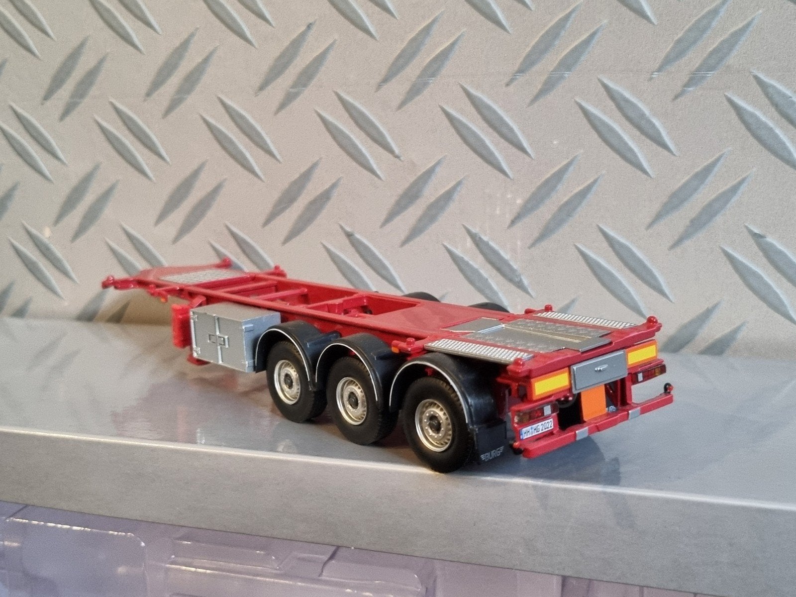 Tekno container ADR chassis., Ophalen of Verzenden, Zo goed als nieuw, Bus of Vrachtwagen, Tekno