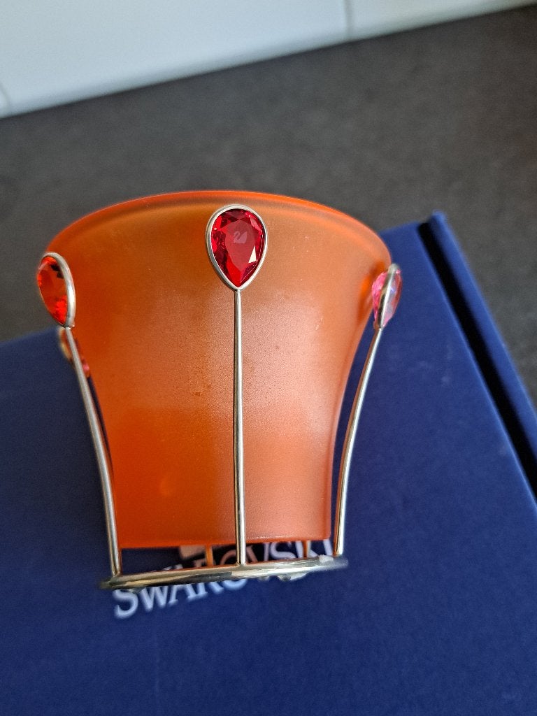 Swarovski kandelaar  met kristallenYasmine Hurel, Ophalen of Verzenden, Zo goed als nieuw, Huisaccessoire