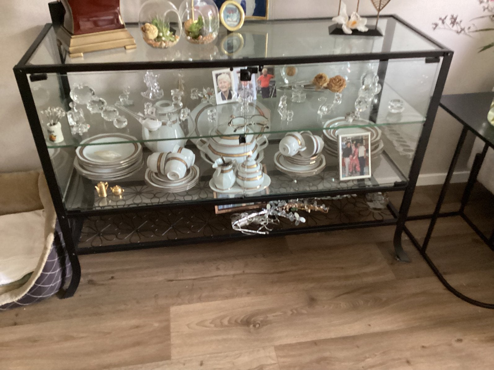 Glas kastje, Ophalen, 50 tot 100 cm, Glas, Zo goed als nieuw