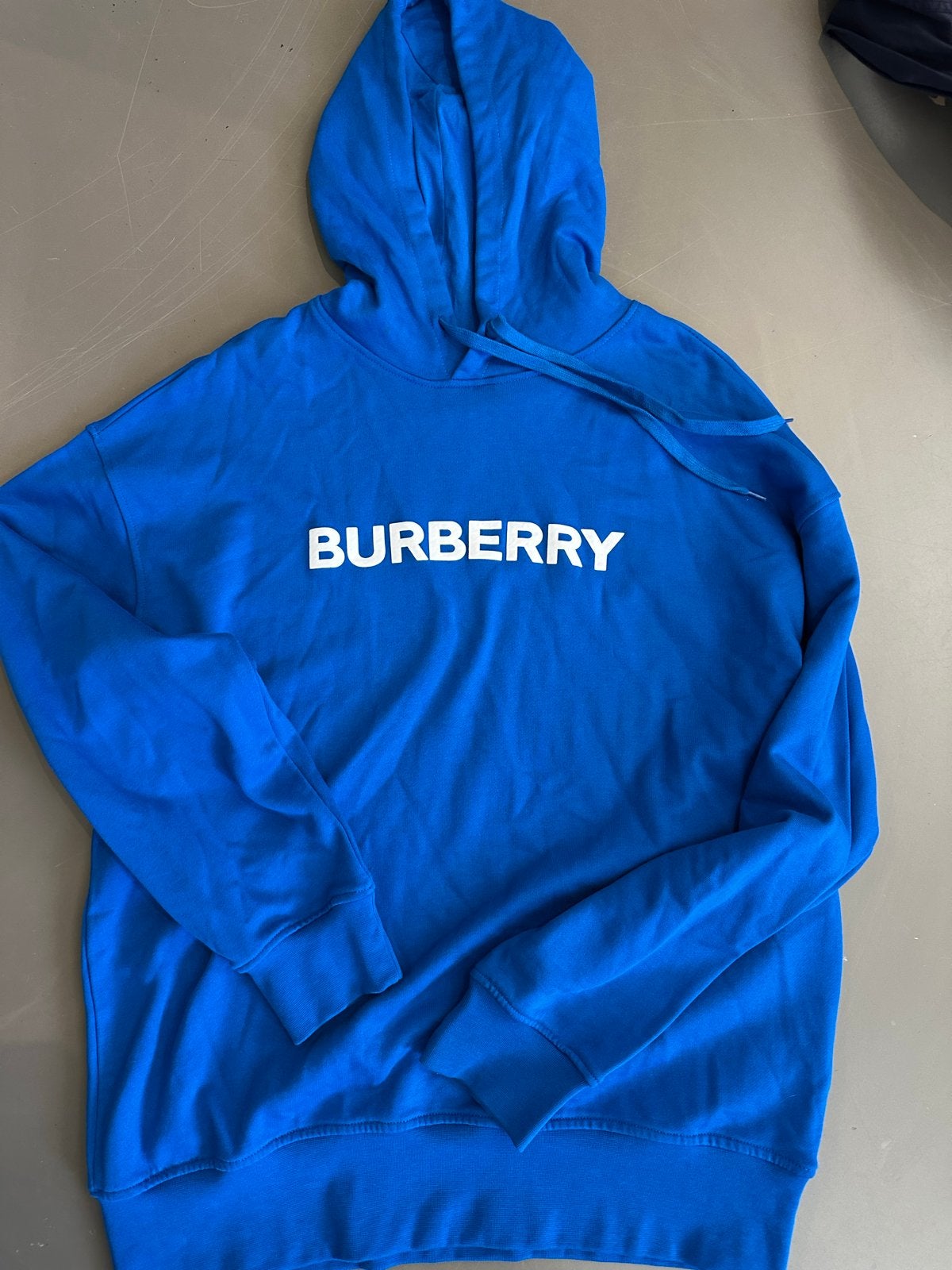 Burberry Hoodie Blauw - Maat L, Ophalen of Verzenden, Zo goed als nieuw, Maat 52/54 (L), Blauw
