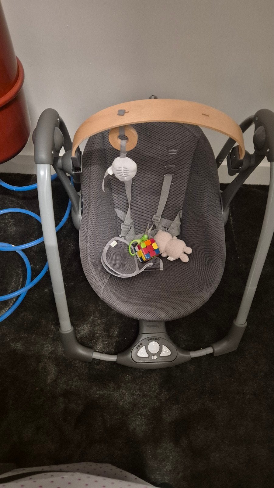 Ingenuity Swing 'n Go Portable Swing Grey, Kinderen en Baby's, Schommelstoel, Met gordel(s) of riempje(s), Zo goed als nieuw, Ophalen