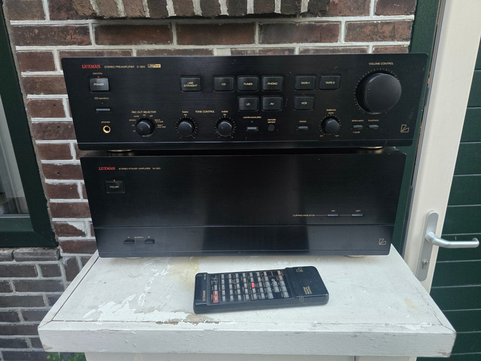 Luxman c-383 en Luxman m-363, Ophalen of Verzenden