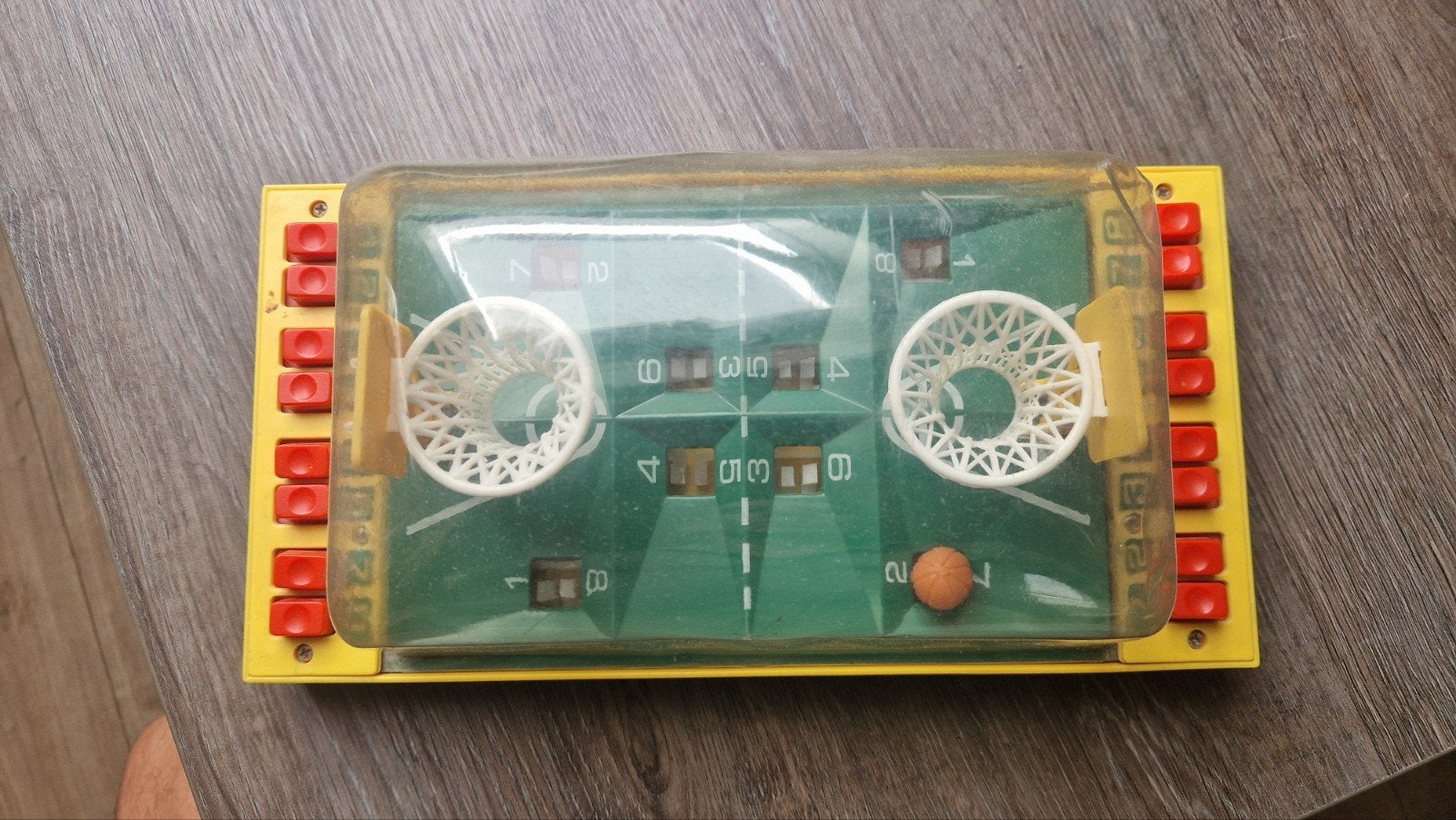 Vintage Mini Basketbal Spel - Tafelmodel, Ophalen, Gebruikt, Jongen of Meisje
