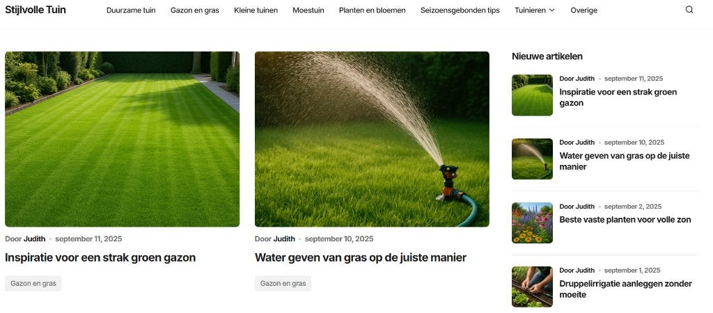 Overname Webshop/Affiliate/Blog Website: StijlvolleTuin, Ophalen, Nieuw