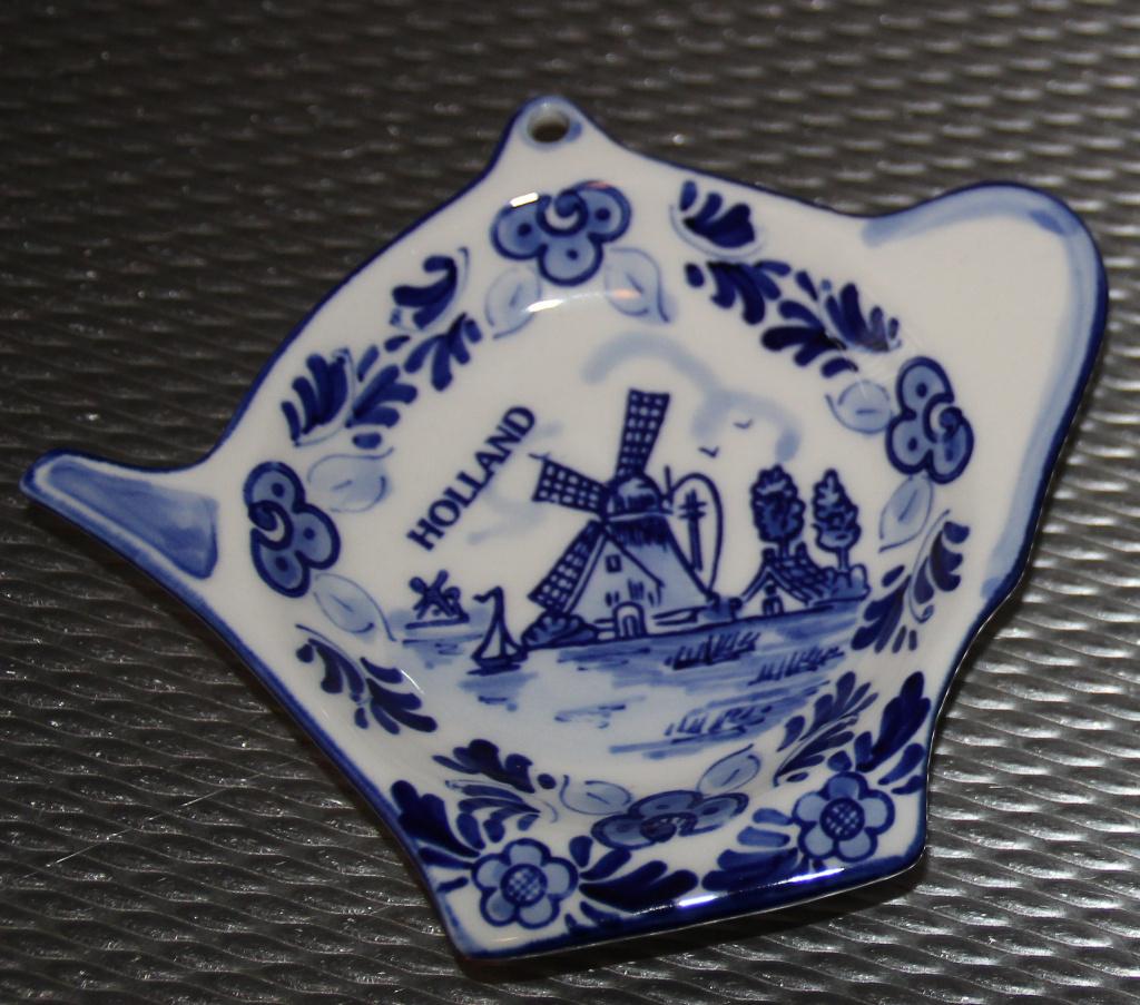 delfts blauwe theezakjes bordje, Ophalen of Verzenden, Gebruikt