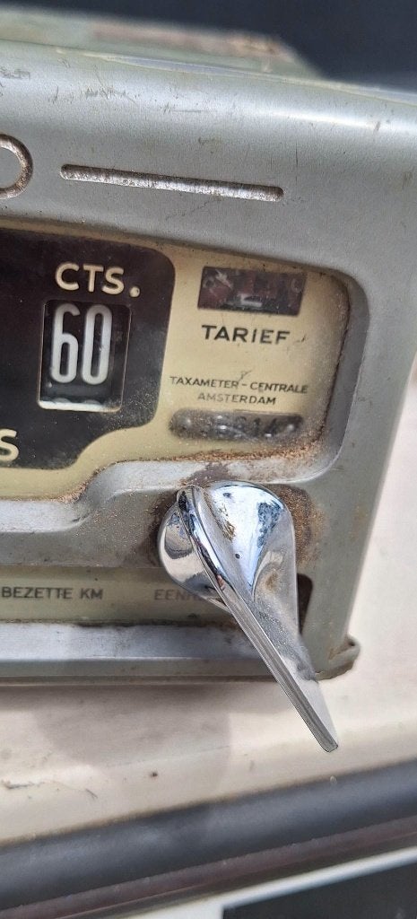 Originele taximeter + originele taxi lichtbak, taxibord., Ophalen, Gebruikt, Auto's