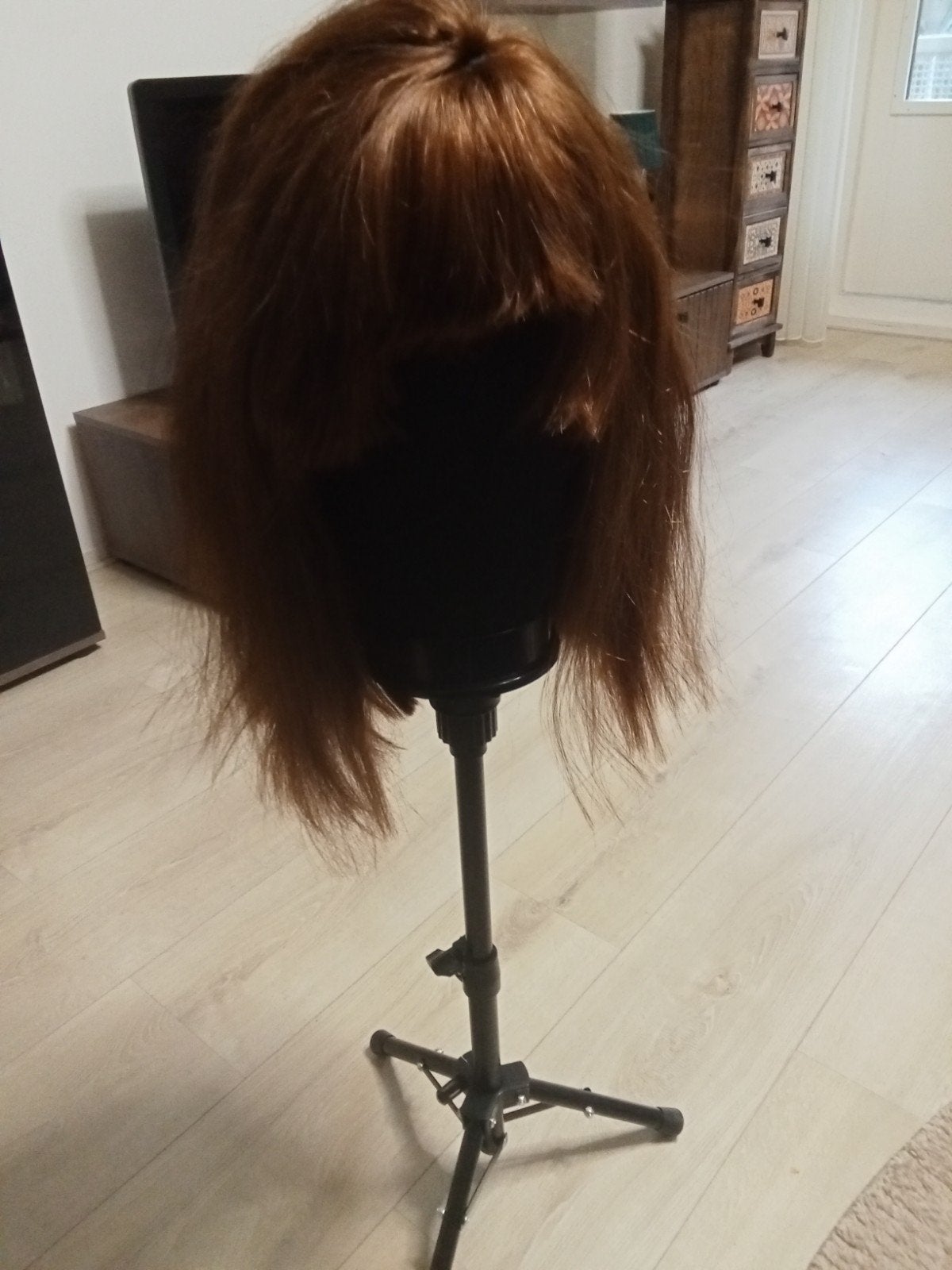 Pruik van echt haar - Te koop en te testen, Ophalen of Verzenden, Gebruikt, Pruik of Haarverlenging