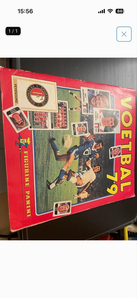 Panini Voetbal 79 Album met diverse knipplaatjes, Ophalen of Verzenden, Gebruikt, Overige binnenlandse clubs, Poster, Plaatje of Sticker