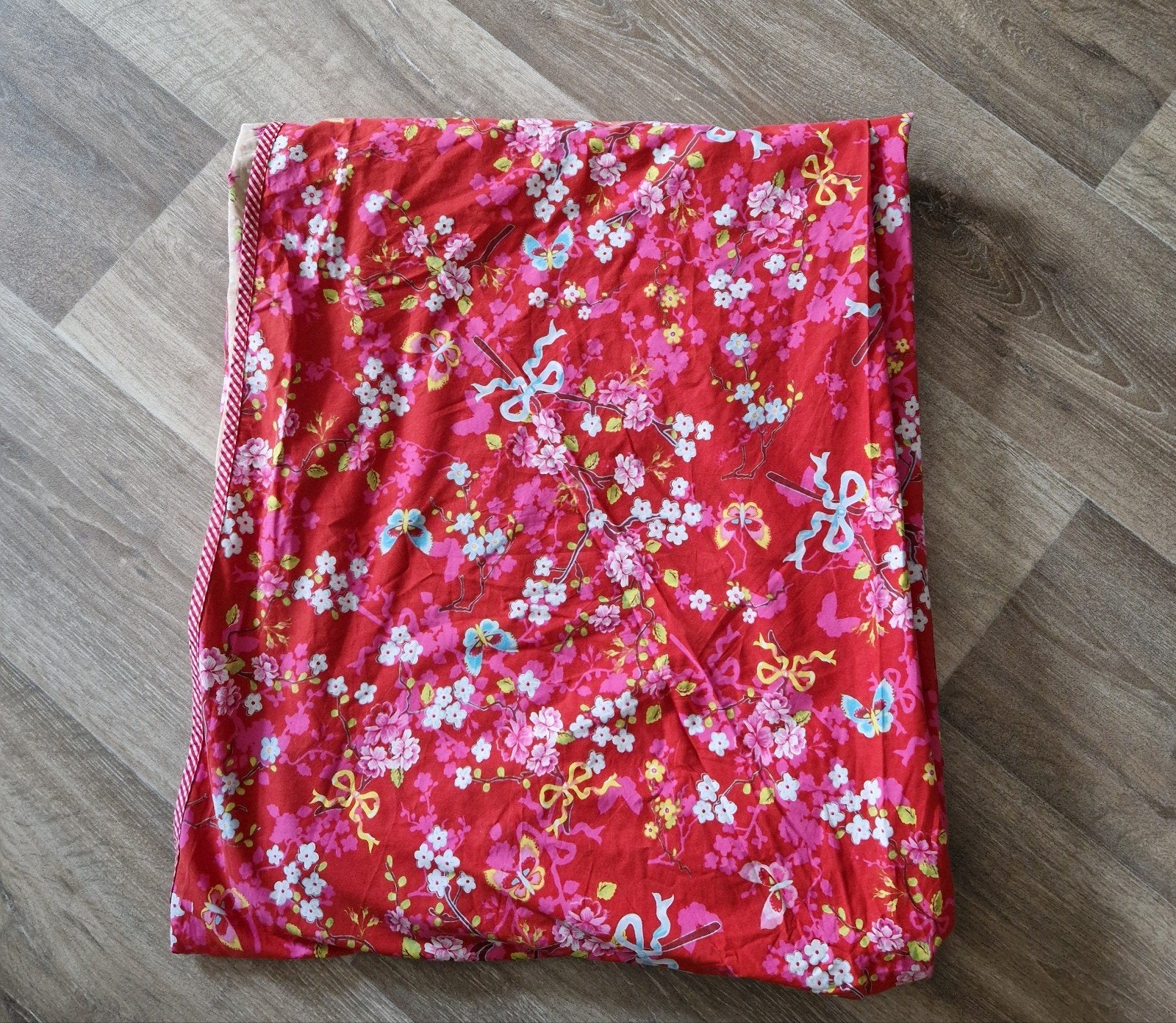 Dekbedovertrek met bloemenprint - Zo goed als nieuw, Dekbedovertrek, Tweepersoons, Ophalen of Verzenden, Zo goed als nieuw
