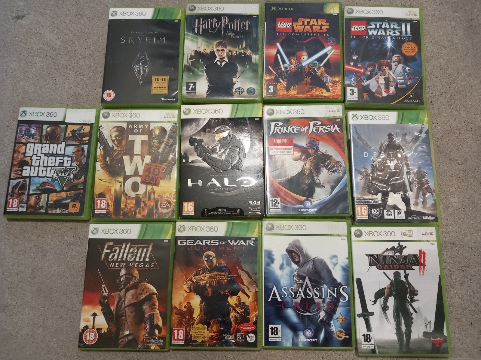 xbox drie zestig spellen, Spelcomputers en Games, 1 speler, Ophalen, Overige genres, Vanaf 3 jaar