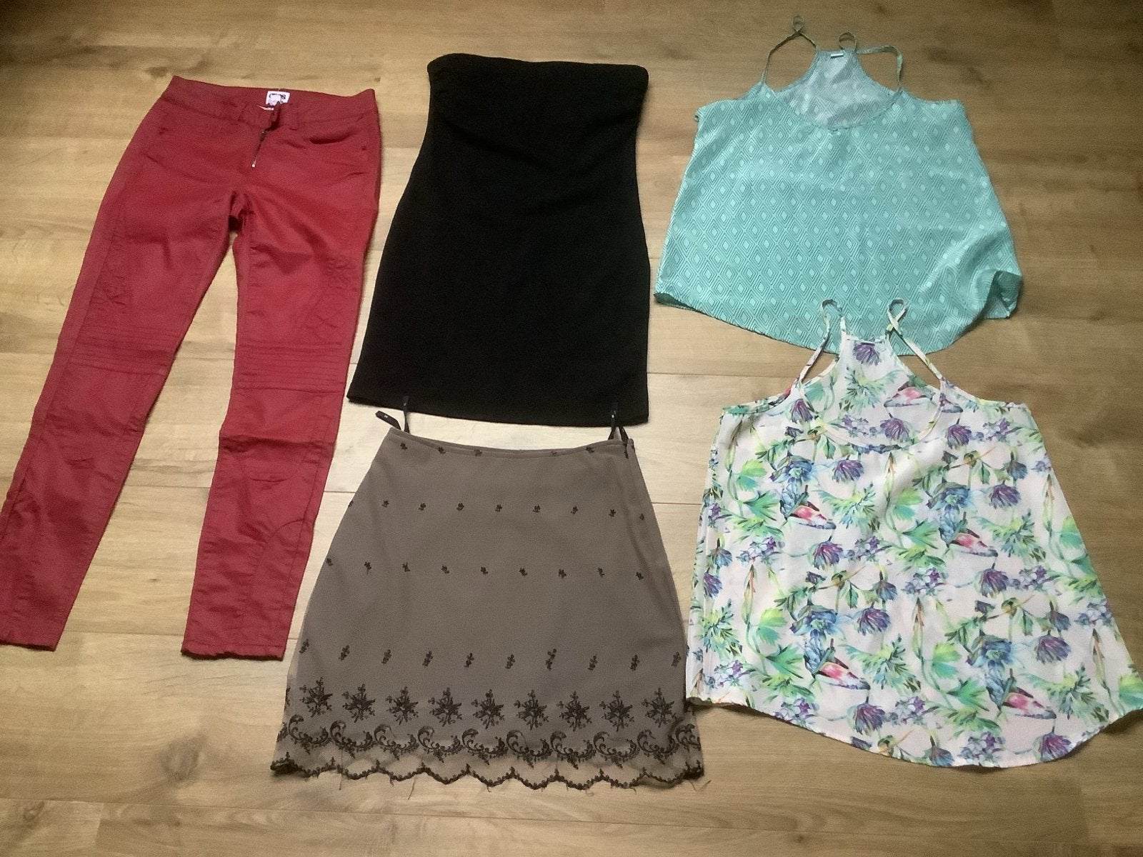 Kledingpakket Maat S: Broek, Jurk, Rok en Tops, Ophalen of Verzenden, Zo goed als nieuw, Maat 36 (S)