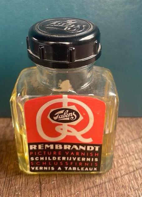 Vintage flesje Rembrandt vernis - Merk Talens jaren ‘60, Ophalen of Verzenden, Gebruikt, Gebruiksvoorwerp