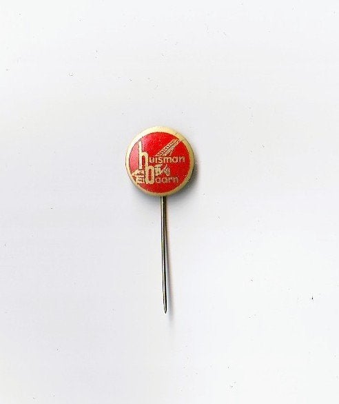 bolle speld Huisman Transportbanden, Baarn, Verzamelen, Speldjes, Pins en Buttons, Ophalen of Verzenden, Overige onderwerpen, Speldje of Pin