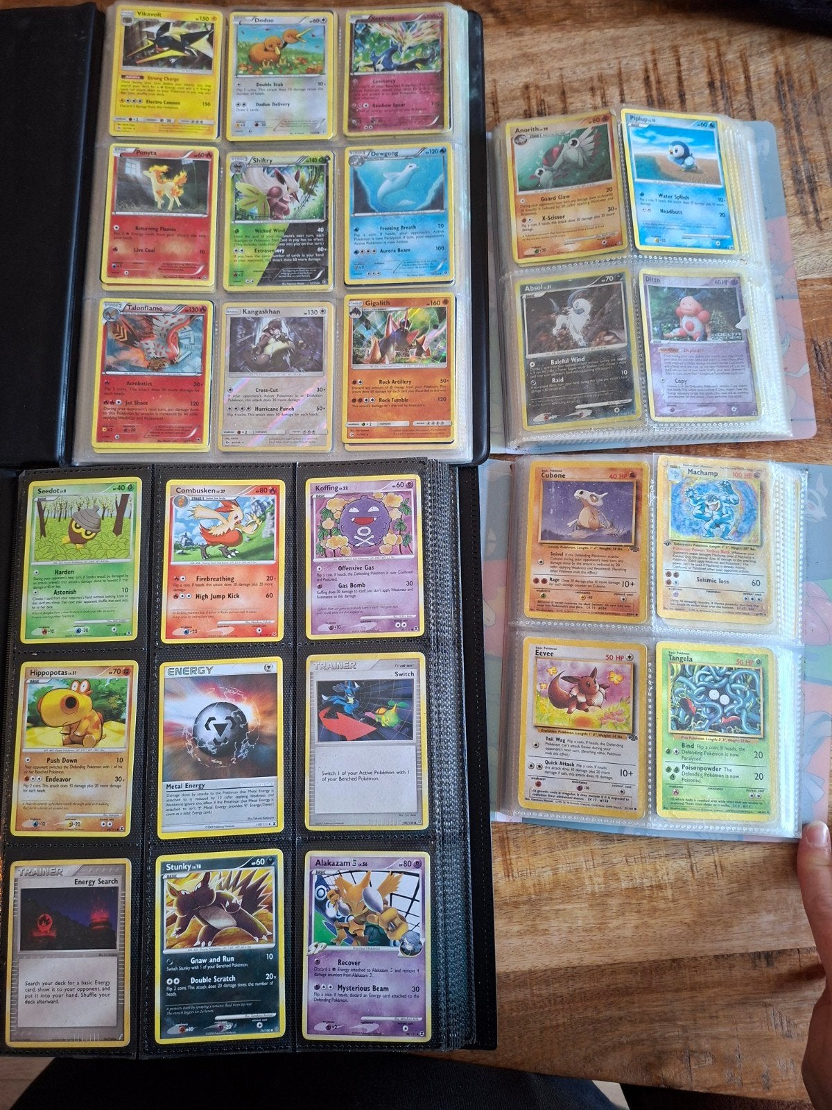 Grote collectie Pokémon kaarten in mappen (veelal vintage), Ophalen of Verzenden, Gebruikt, Meerdere kaarten, Foil