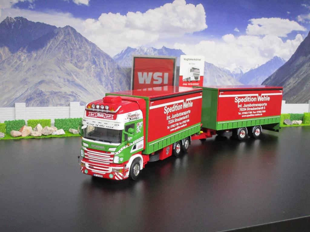 Wsi 01-1282 Spedition Wehle , Scania R6 Topline, Ophalen, Zo goed als nieuw, Bus of Vrachtwagen, Wsi
