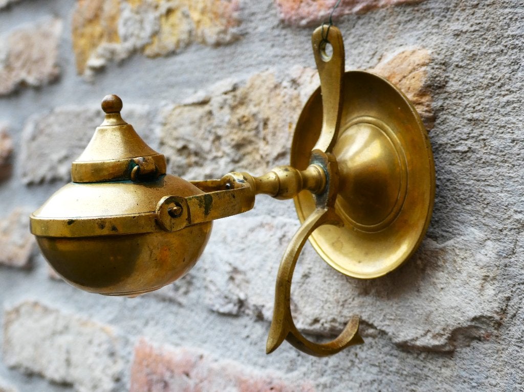 Walvisolielamp scheepslamp olielamp voor aan de wand, Ophalen of Verzenden