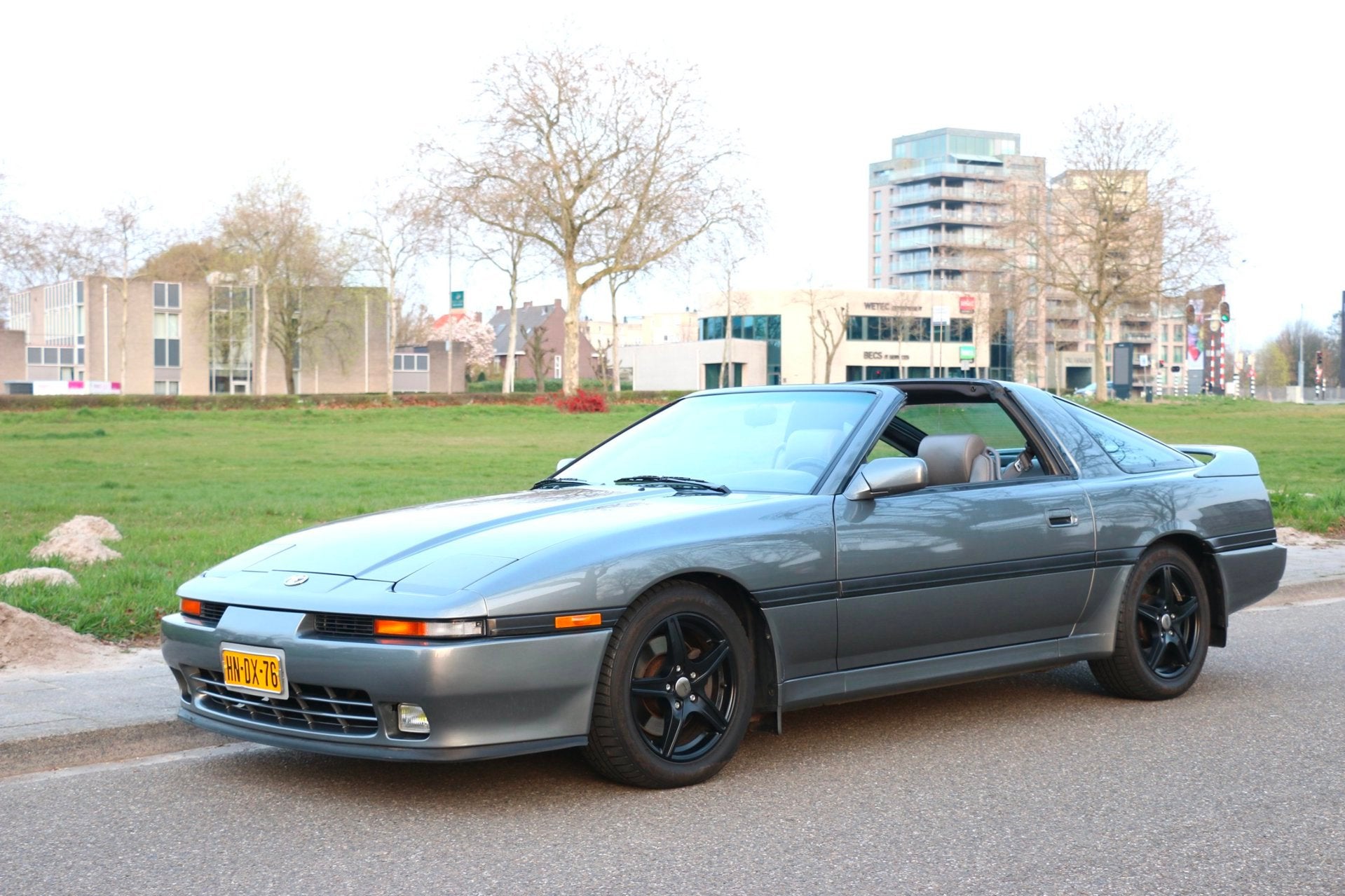 Toyota SUPRA 3.0 I Targa bj1991 met maar 40206km voor de lie, Auto's, Gebruikt, Zwart, Overige carrosserieën, Sportstoelen