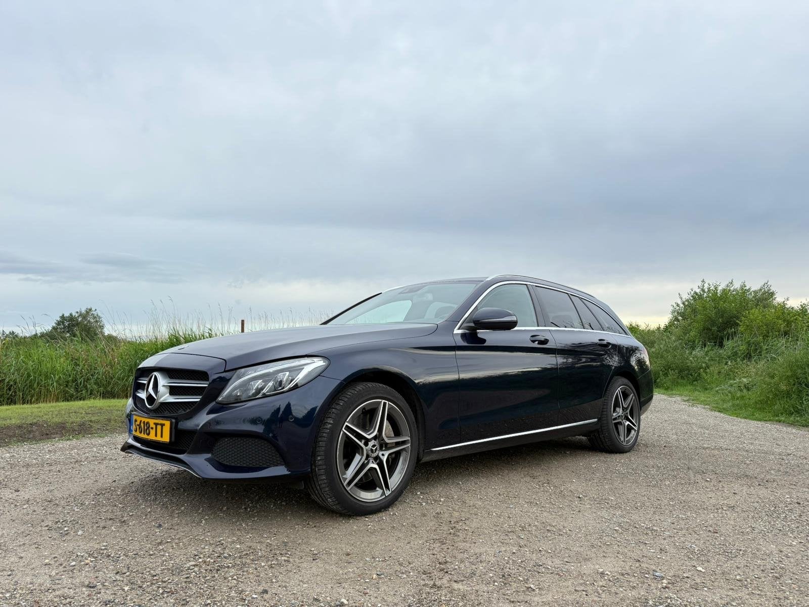 Mercedes-Benz C-Klasse C400 333pk 4MATIC 9G-TRONIC 2016, 1800 kg, Blauw, 2996 cc, Stationwagon