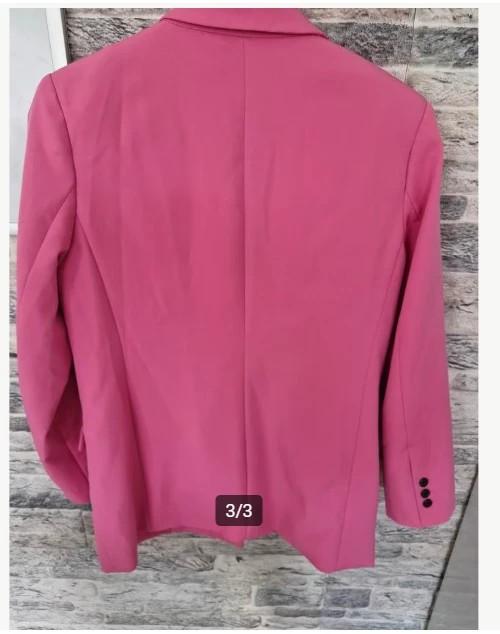 Roze colbert met knopen Maat M h4, Maat 38/40 (M), Onbekend, Ophalen of Verzenden, Zo goed als nieuw