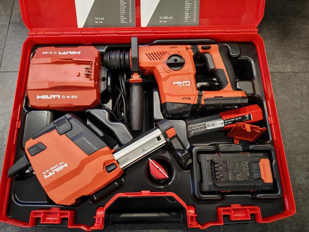 Hilti TE 6-22 alles nieuw compleet in koffer met 8.0Ah accu, Doe-het-zelf en Verbouw, Gereedschap | Handgereedschap, Ophalen, Nieuw