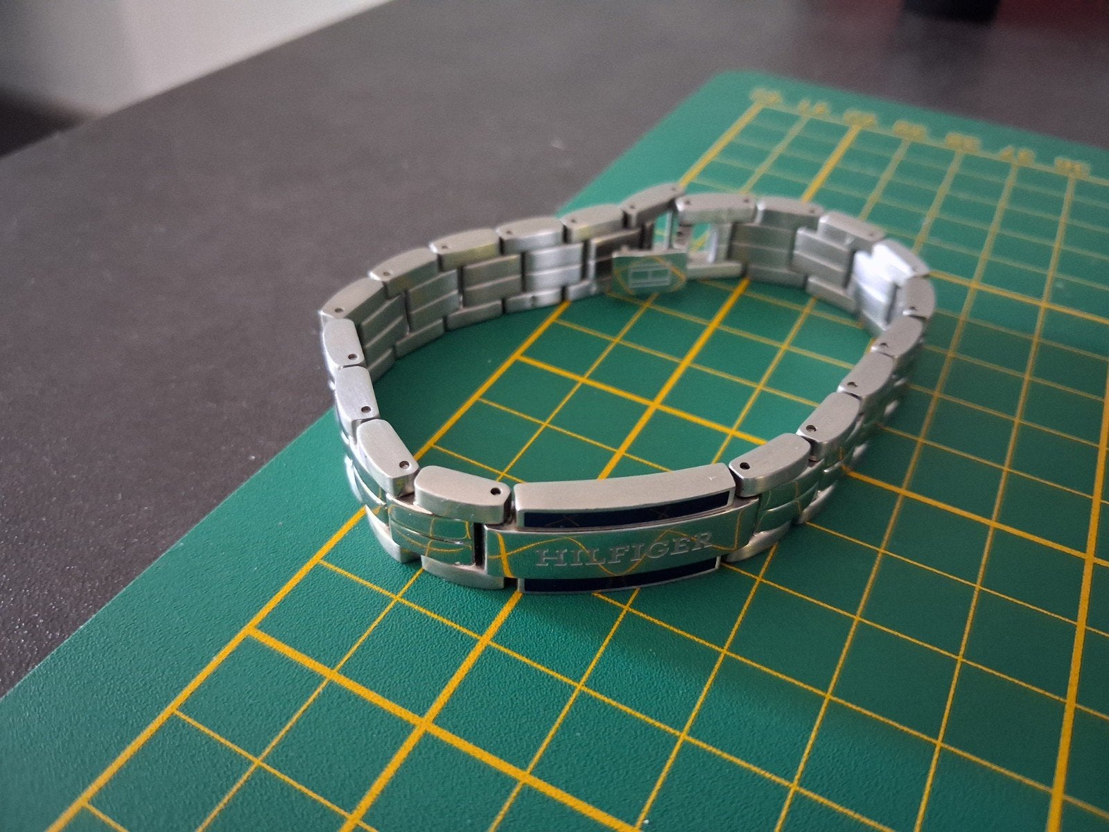 Tommy Hilfiger Heren Armband - Staal, Sieraden, Tassen en Uiterlijk, Ophalen of Verzenden, Nieuw, Zilver, Staal