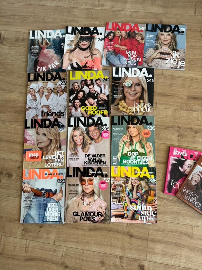 Stapel Linda Magazine, Linda Loves, Jan Jan Living 2024 2025, Ophalen, Zo goed als nieuw, Damesbladen