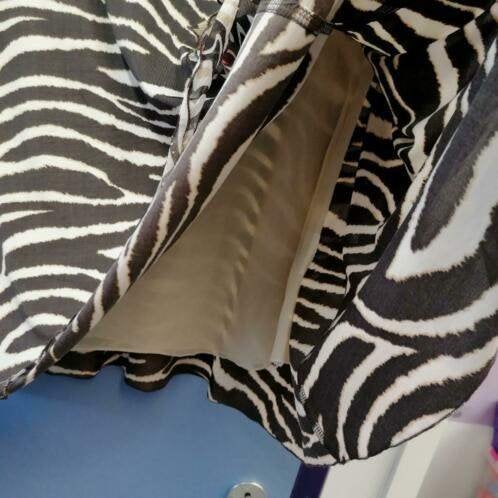 Ambiente rok bruin / creme zebra print mt 38 - 40 nr 36551, Kleding | Dames, Maat 38/40 (M), Bruin, ., Ambiente