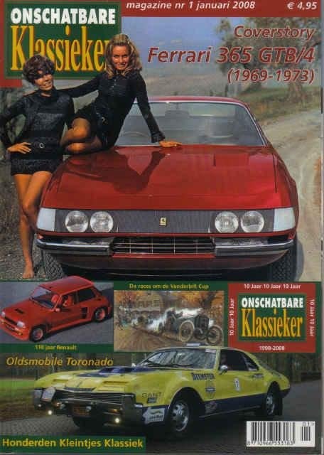 OK 1 2008 : Ferrari 365 GTB/4 - Oldsmobile Toronado - Rover, Ophalen of Verzenden, Gelezen, Algemeen
