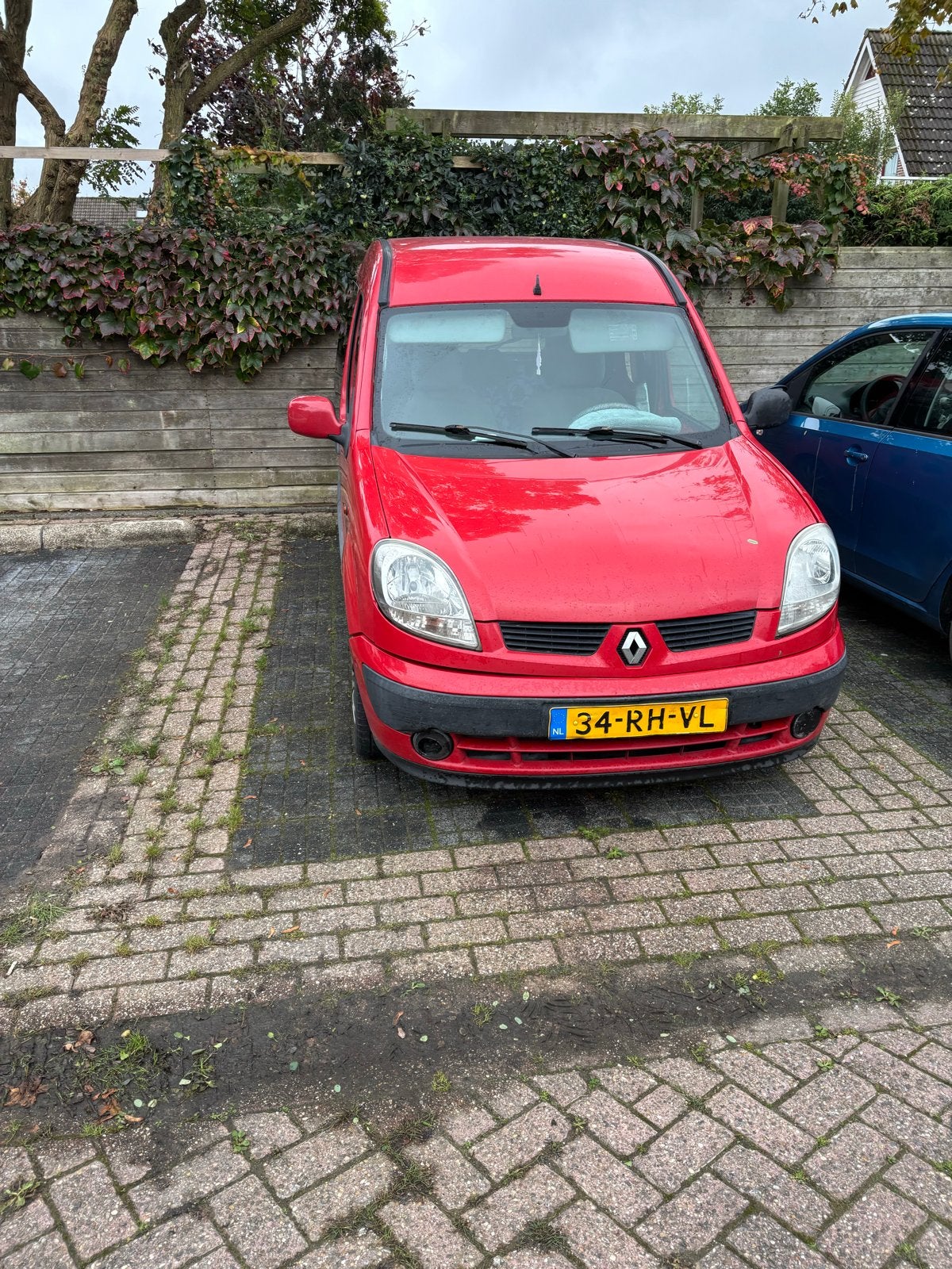Renault Kangoo op LPG G3 1.6 16V Expr AUT 2005 2005 Rood, Auto's, 1139 kg, 49 €/maand, Origineel Nederlands, 595 kg