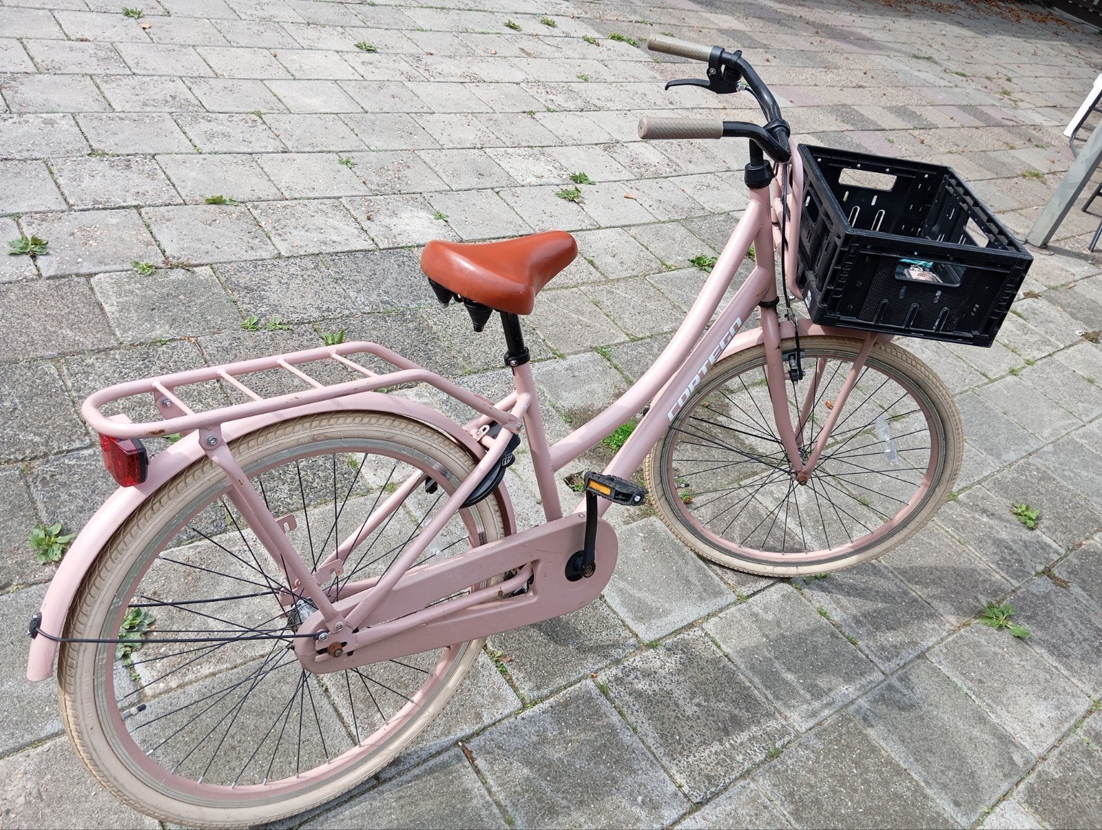 Roze Cortina fiets 26 inch, Terugtraprem, Gebruikt, Overige merken, Ophalen