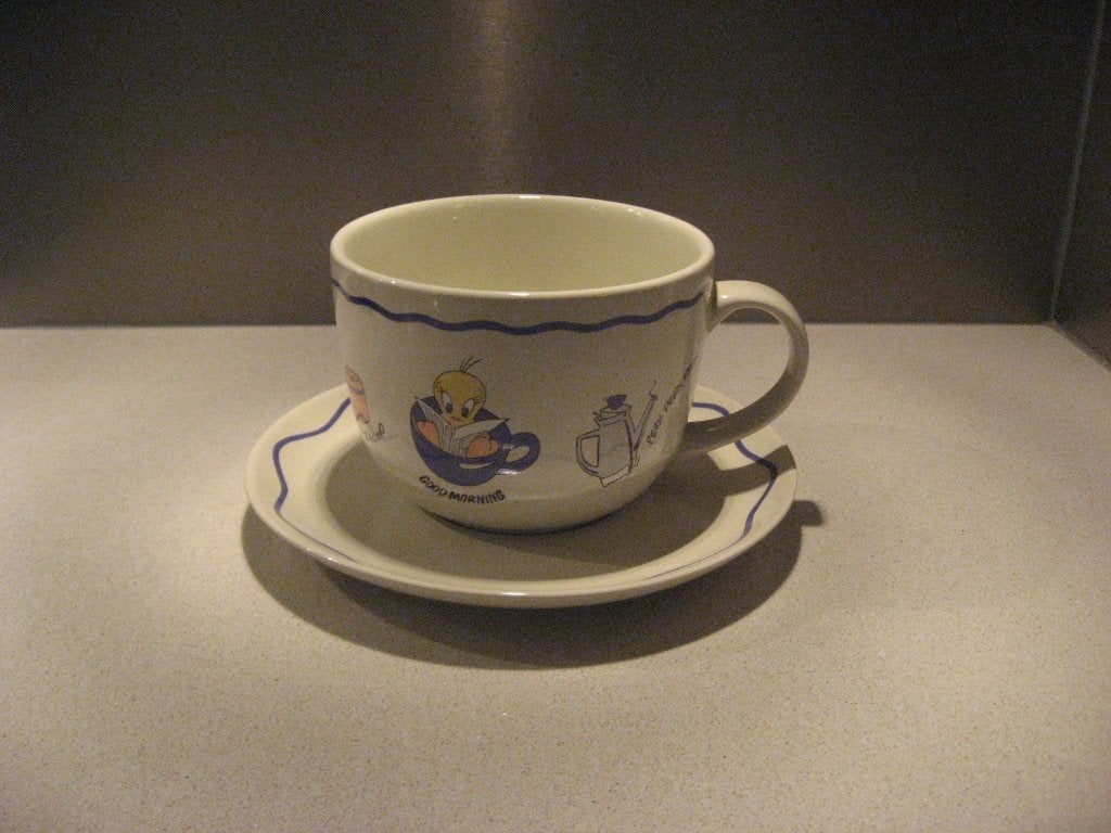Grote soepkom Looney Toons, Ophalen of Verzenden, Zo goed als nieuw, Overige stijlen, Kop(pen) en/of Schotel(s)