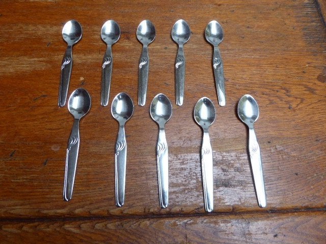 10 vintage koffielepeltjes
