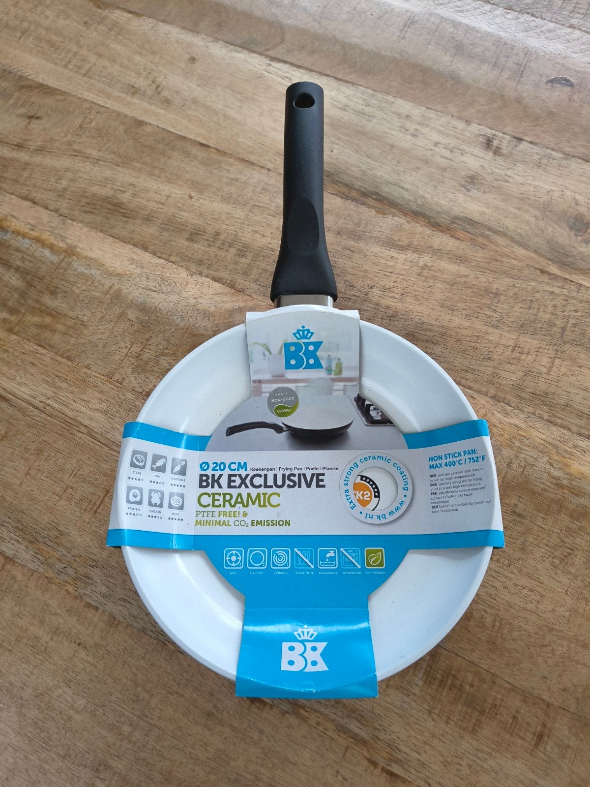 BK Exclusive Ceramic Koekenpan Ø 20 cm, Antiaanbaklaag, BK, Nieuw, Ophalen of Verzenden