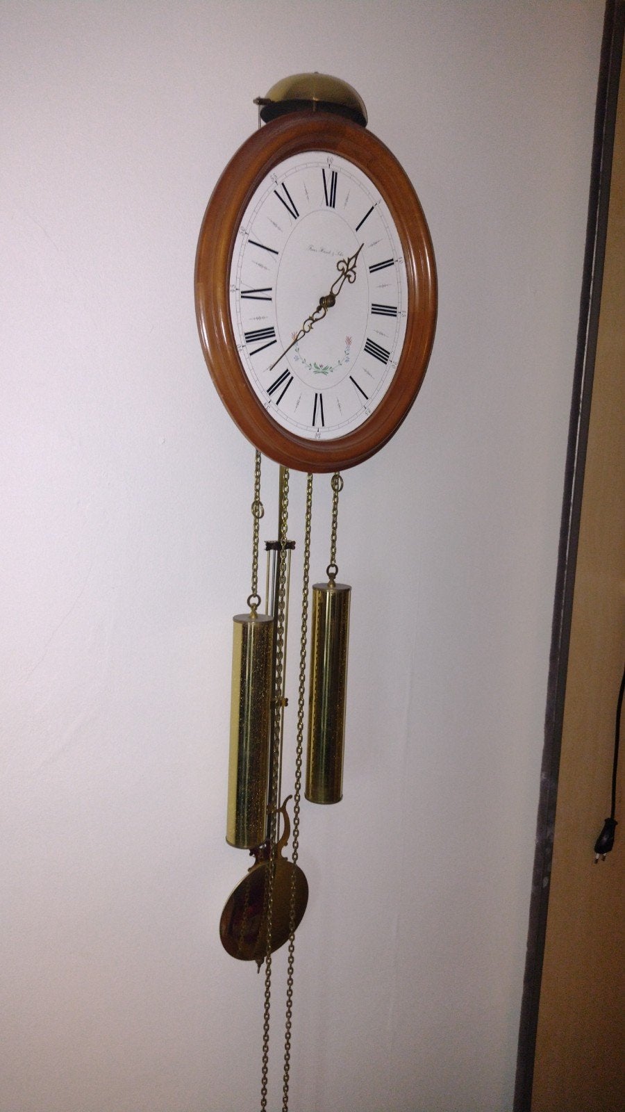 Een zeer mooie goede staat wandklok Franz Hermle & Söhne, Ophalen of Verzenden