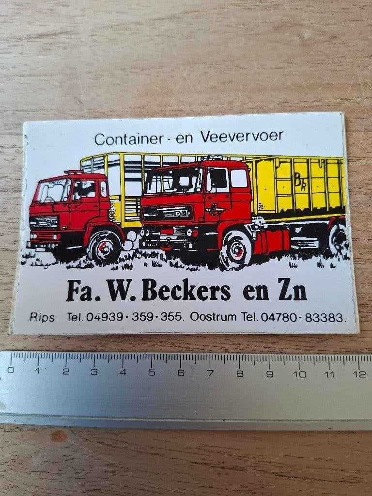 Sticker vrachtwagens, Ophalen, Zo goed als nieuw, Auto of Motor