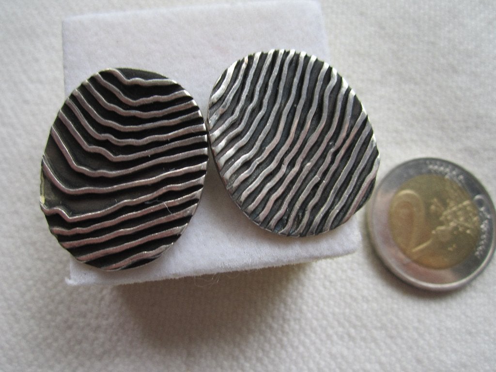 9.  Schitterende oude oorbellen,  Zilver  Scandinavisch, Sieraden, Tassen en Uiterlijk, Antieke sieraden, Ophalen, Zilver, Oorbellen