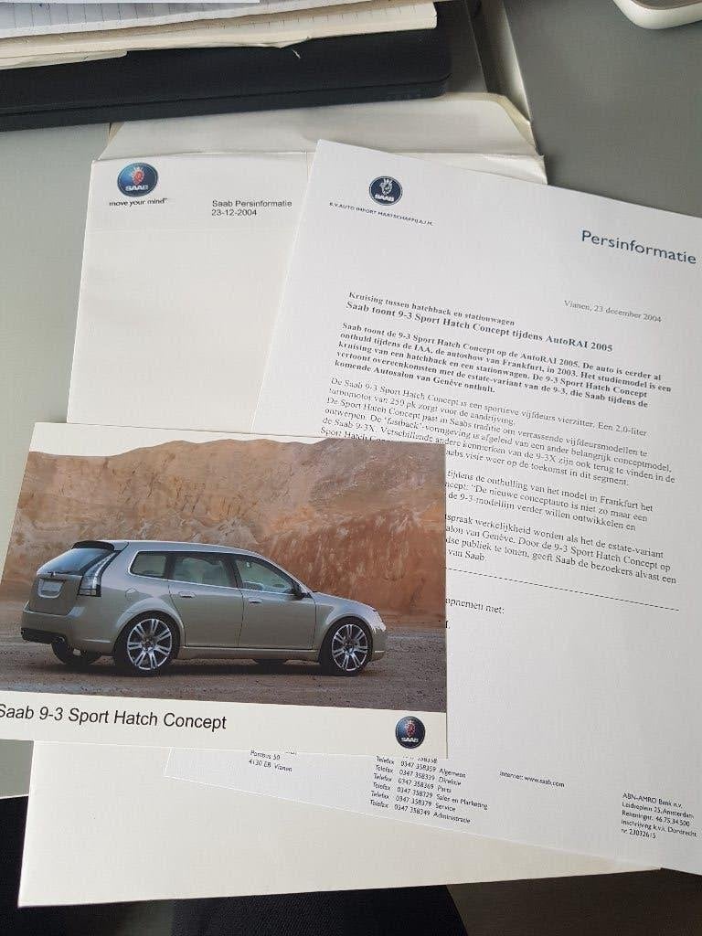Persmap - Saab AutoRai 2005, Ophalen of Verzenden, Gelezen, Overige merken