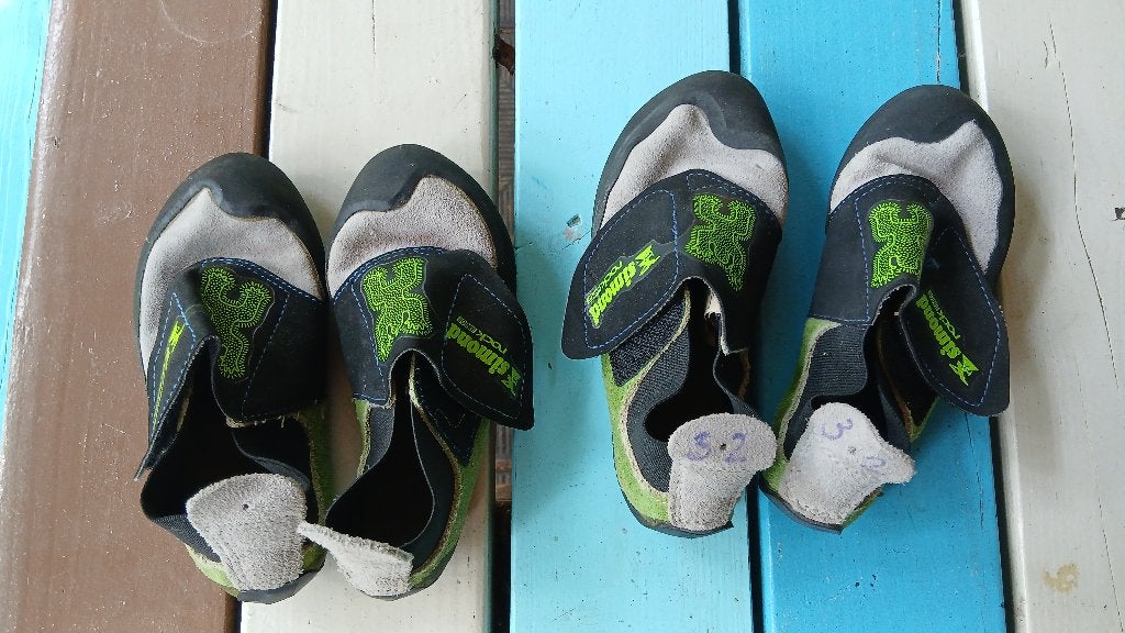 Simond klimschoenen kind maat 30 en 32, Ophalen, Gebruikt, Klimsportschoenen