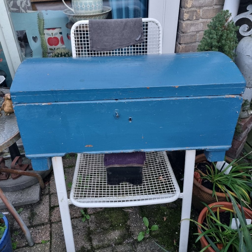Brocante Deense kist, Ophalen, Gebruikt, 50 tot 100 cm, Minder dan 50 cm