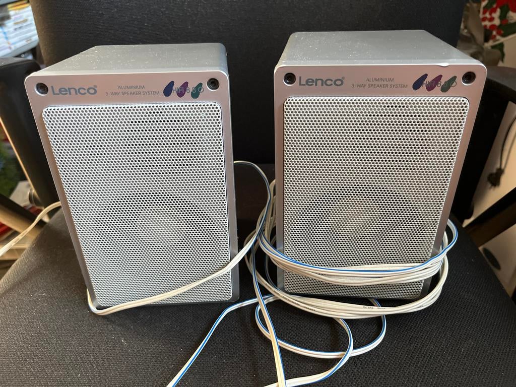 Lenco Aluminium 3-Weg Speakersysteem (2 stuks), Overige merken, Gebruikt, Ophalen of Verzenden, 60 tot 120 watt
