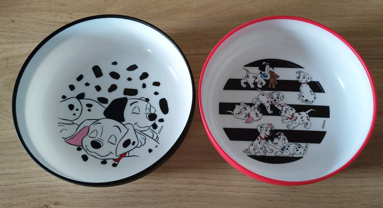 2 Schaaltjes met 101 dalmatiers*Disney honden, Verzenden, Zo goed als nieuw, Kunststof, Overige stijlen