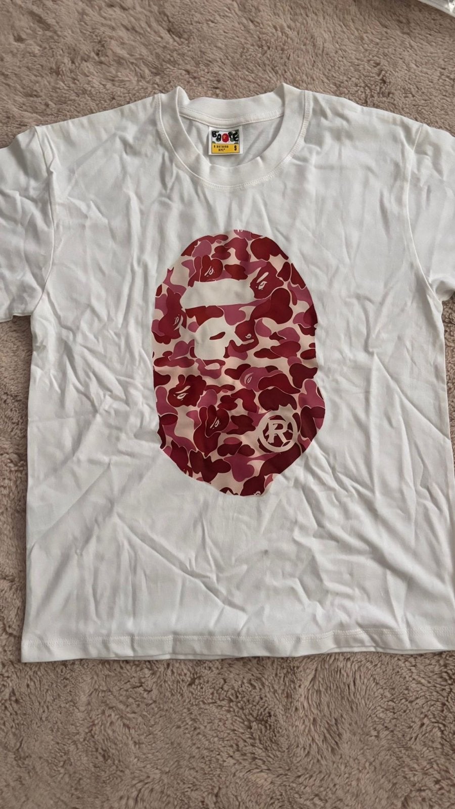 Bape shirt, Ophalen of Verzenden, Zo goed als nieuw, Maat 46 (S) of kleiner, Wit
